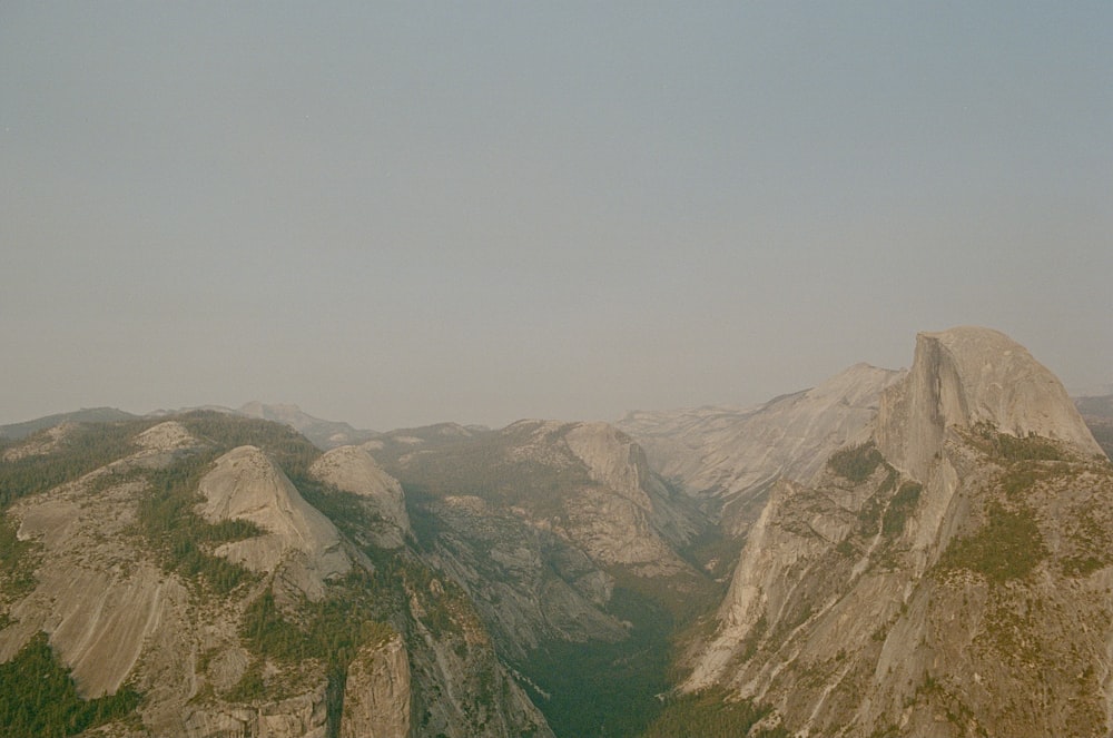 a view of the mountains from a high point of view