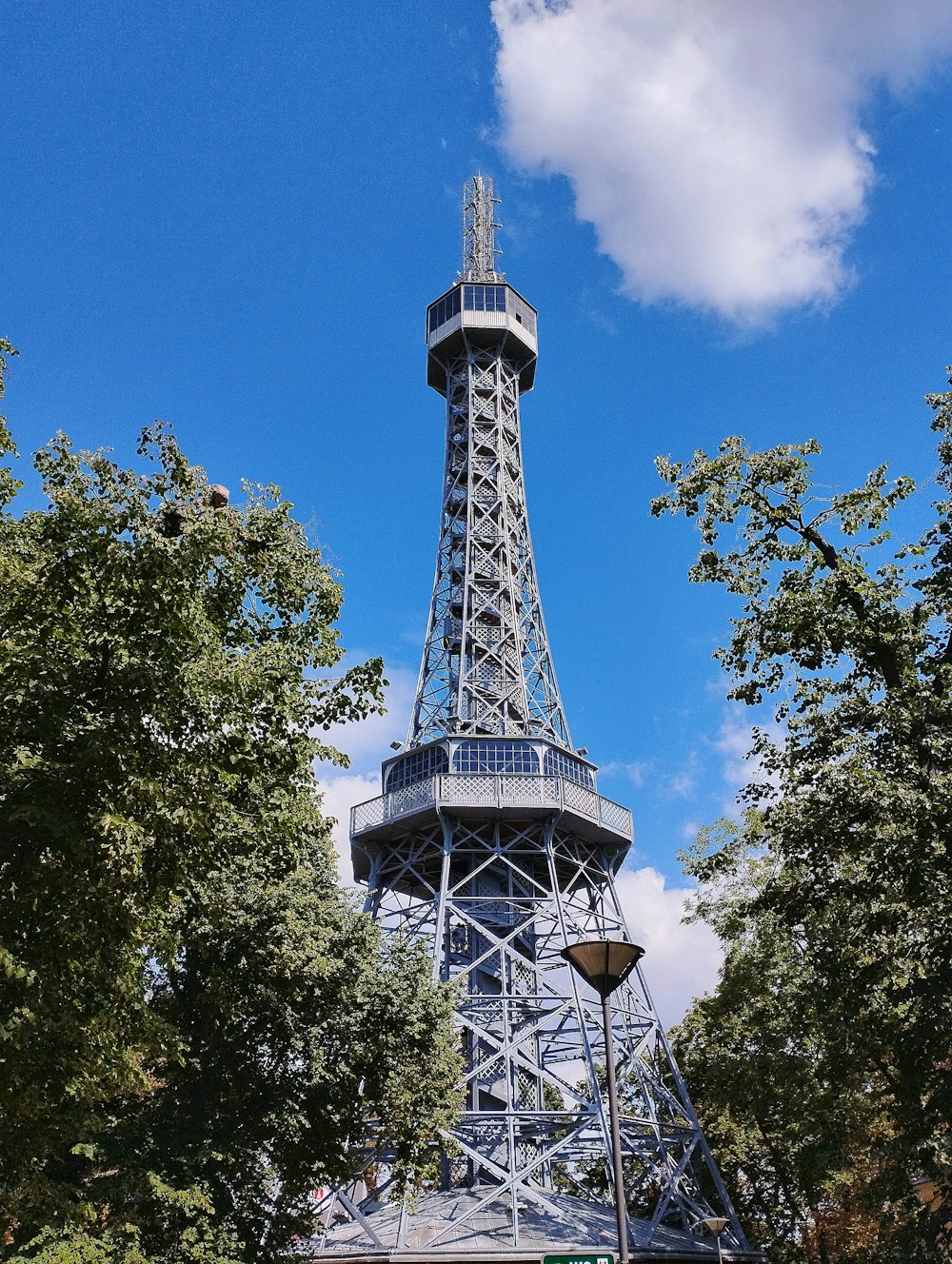 the eiffel tower towering over the city of paris