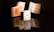 A collection of playing cards, with an Ace of Hearts prominently displayed in the foreground. The cards are arranged in such a way that they appear to be floating or suspended, and their soft reflections are visible on a glossy black surface. The image is creatively blurred in certain areas, giving a dynamic and energetic feeling to the composition.