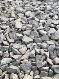 a pile of rocks sitting next to each other