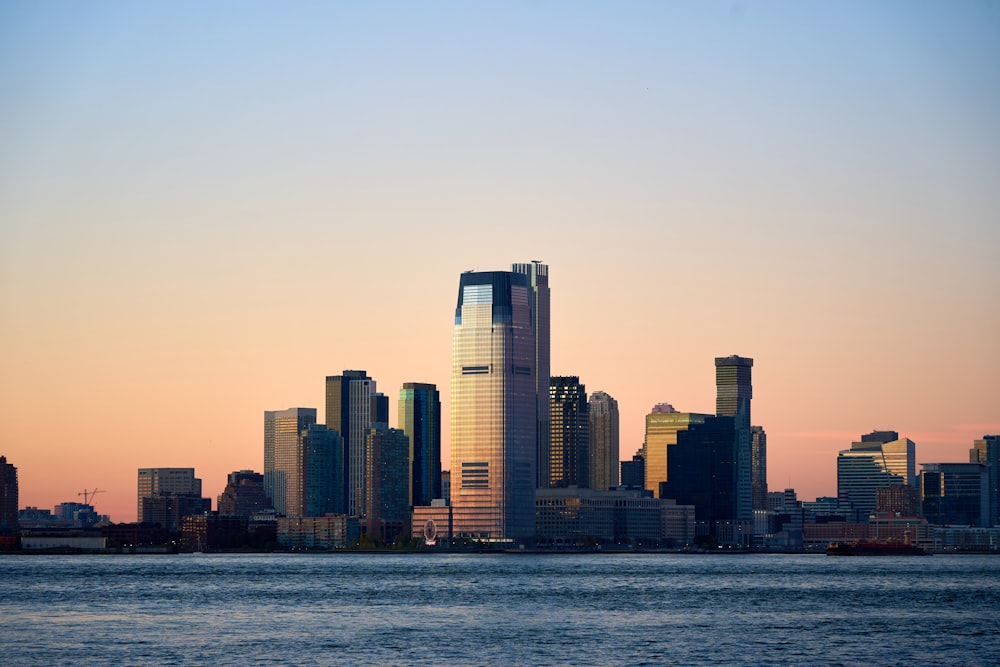 a view of a city from across the water