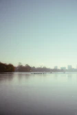 Early morning training session with rowers silhouetted against a misty lake.