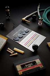 a table with a bunch of items on top of it