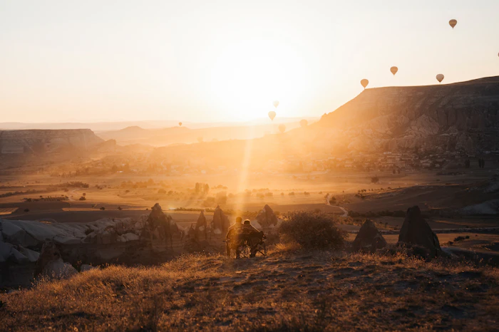 Horse riders exploring Cappadocia