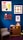 A cozy living room featuring vibrant art pieces on the walls.