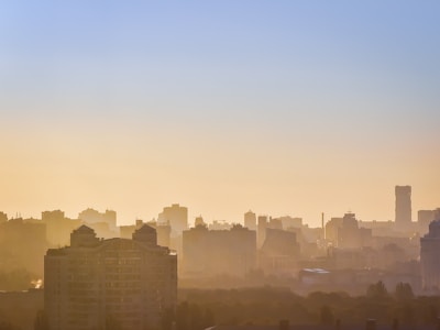 City skyline at sunrise symbolizing growth and future success.