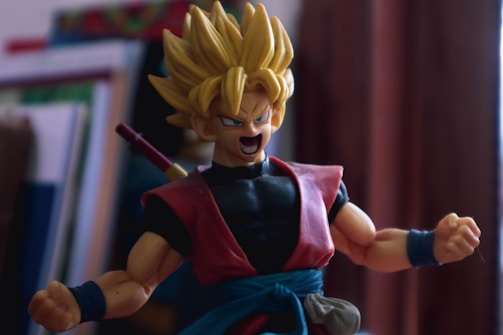 An energetic anime boy mid-action, with wind-swept hair and determined expression.