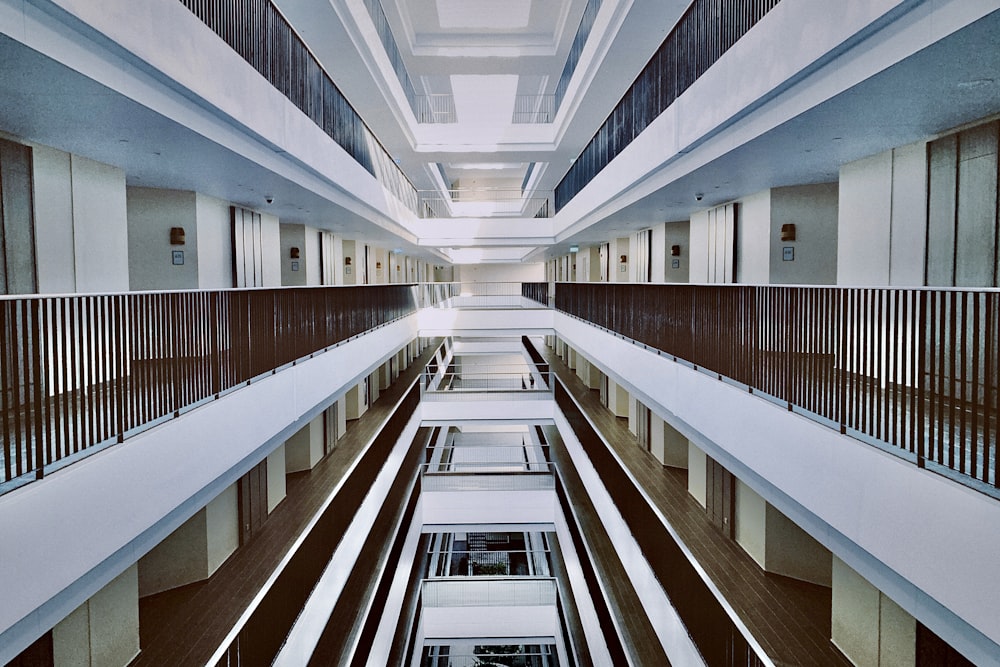 a building with multiple balconies and balconies on each floor