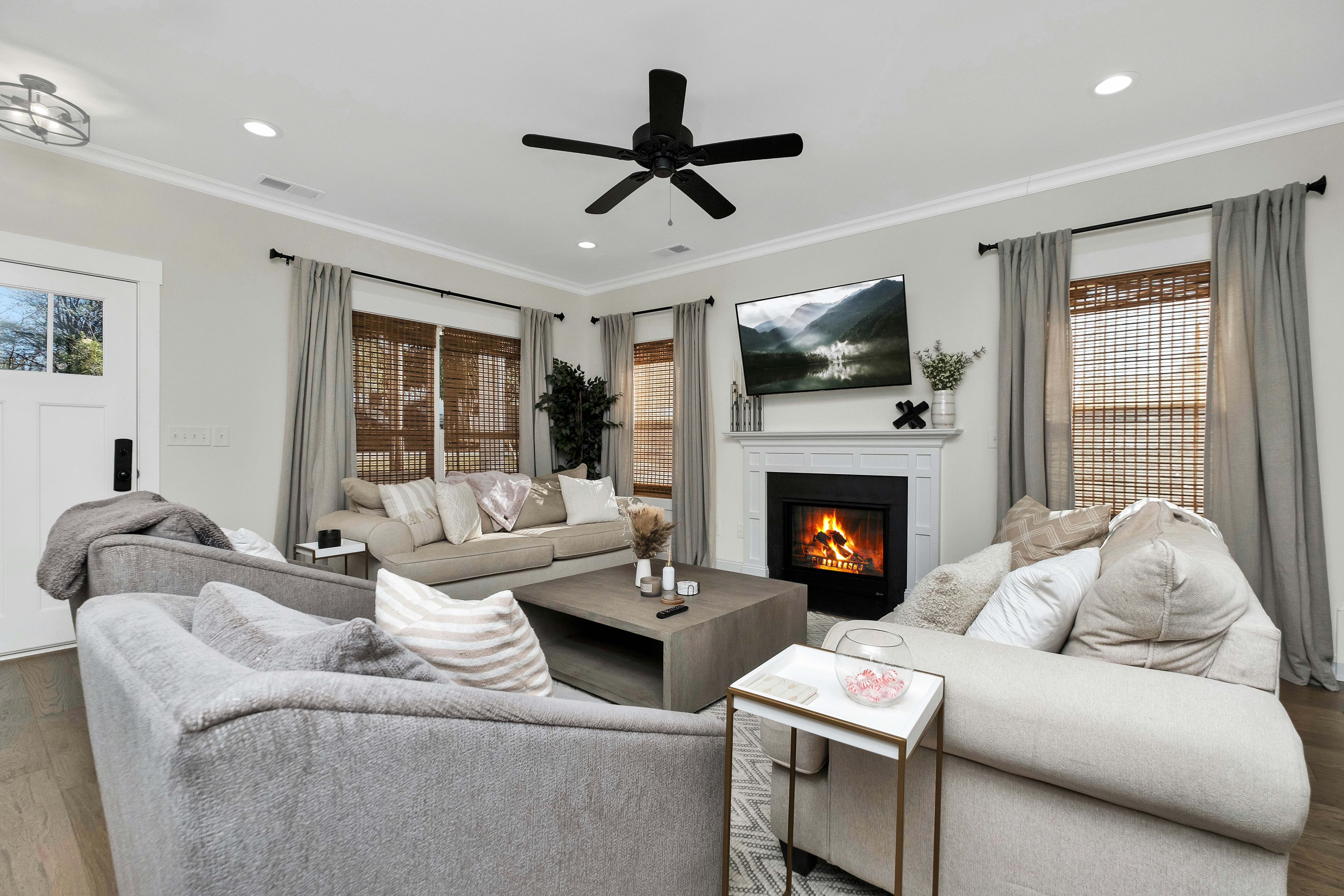 Living room with TV