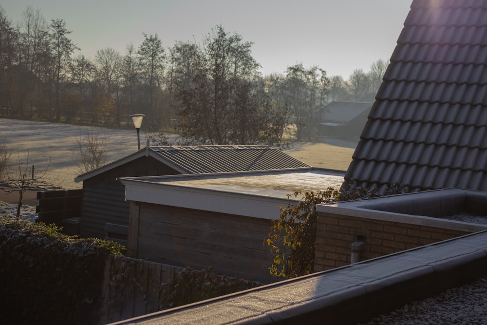 a view of a house from a roof