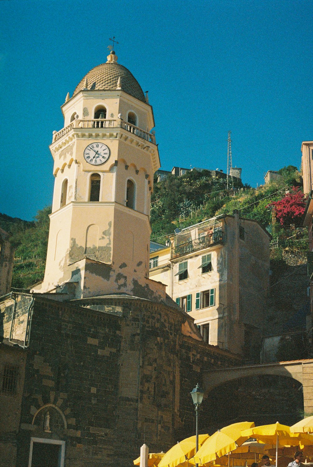 a building with a clock on the top of it