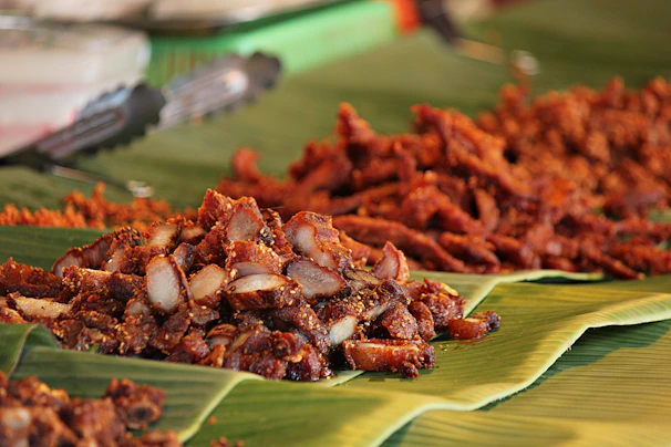 a close up of a plate of food on a table