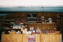 a store with a lot of bottles of wine
