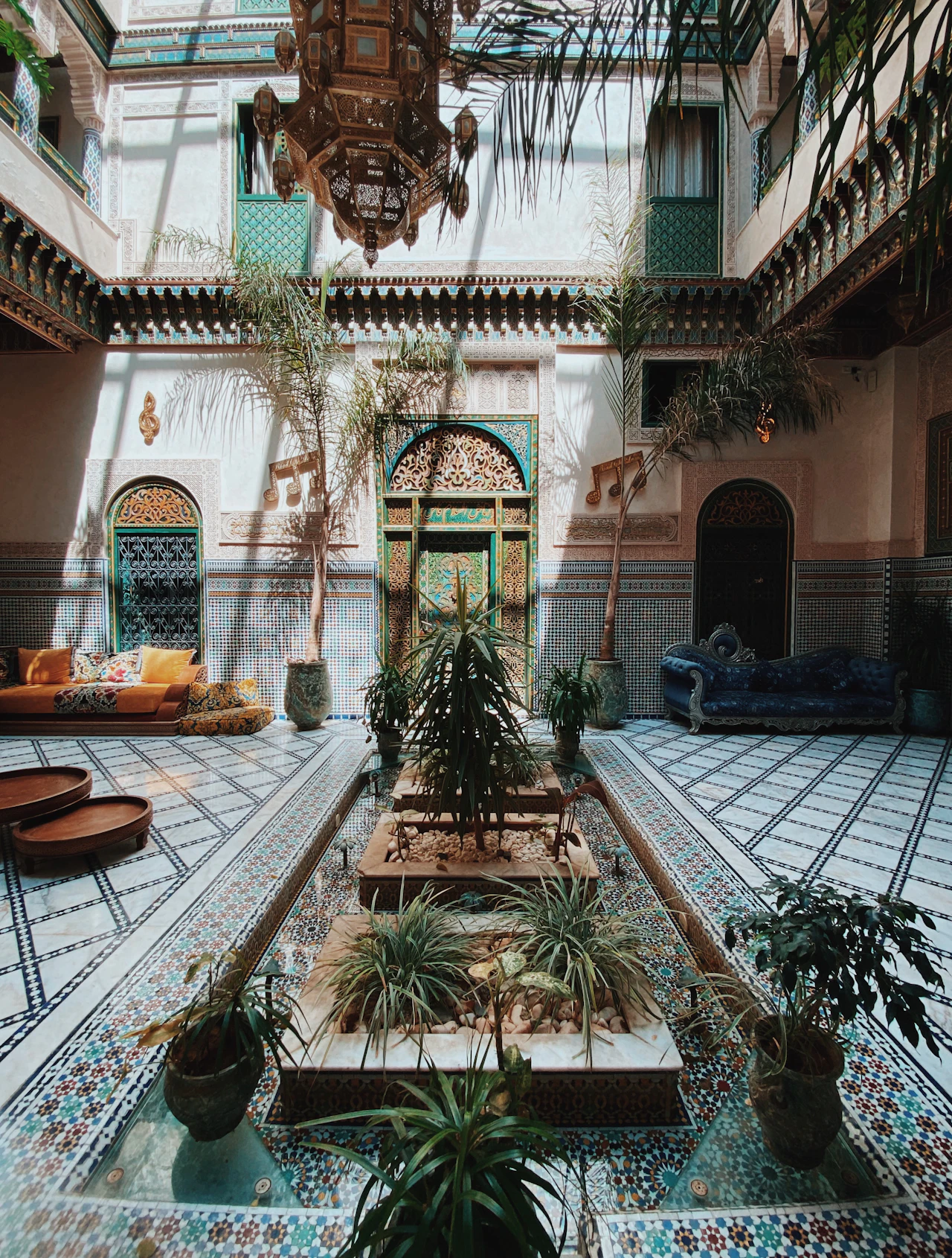 Architecture intérieure marocaine, photographie d’illustration