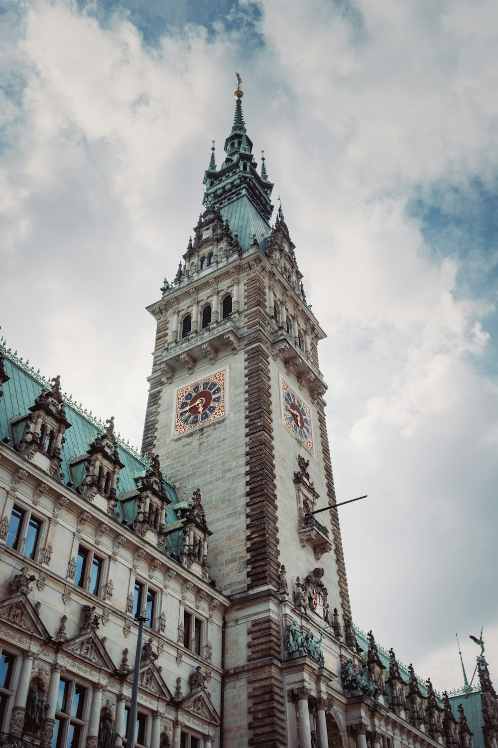 a tall clock tower with a sky background