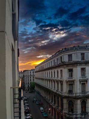 Sunset over the historic Olinda with colonial buildings glowing warmly.