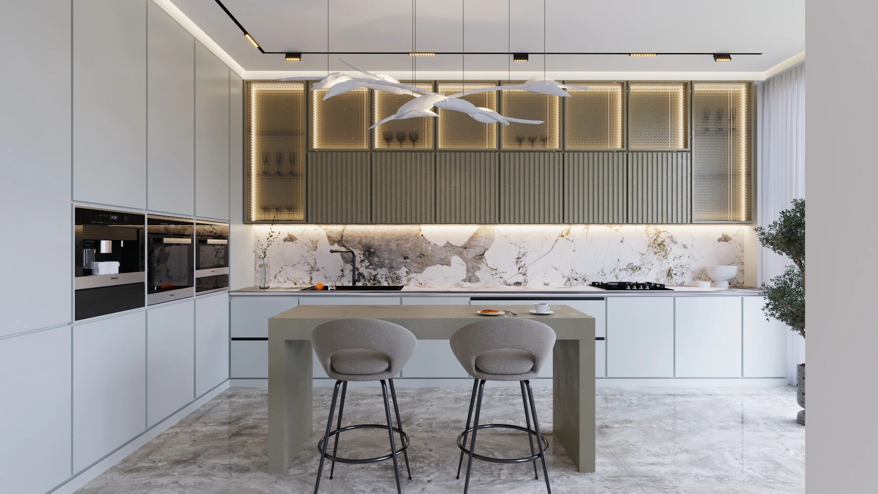 Midnight Quartz Kitchen