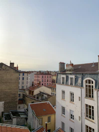 a view of a city from a rooftop