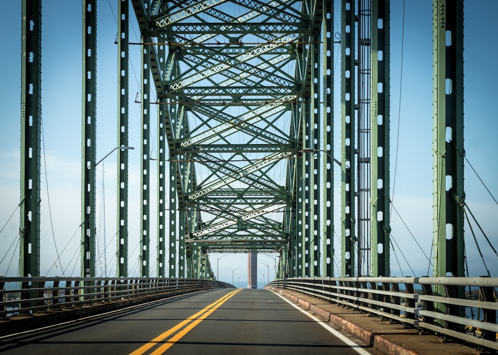 a view of a bridge from the top of the bridge