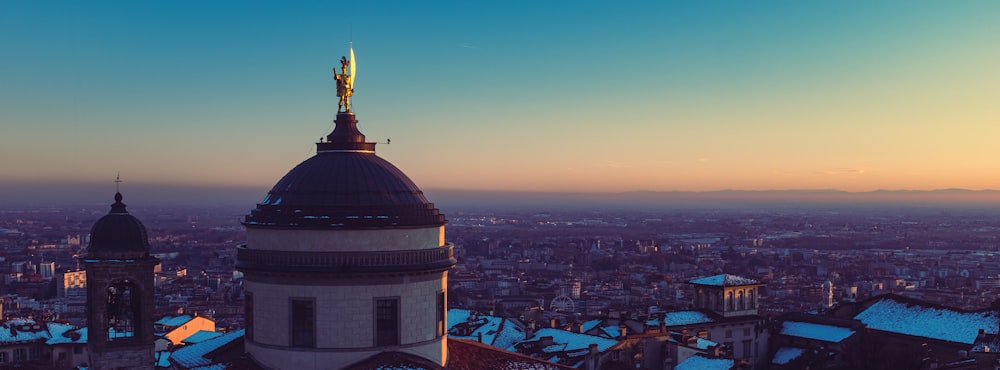 a view of a city from a high point of view