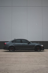 A car with sleek window tint applied.