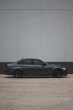 A car with sleek window tint applied.