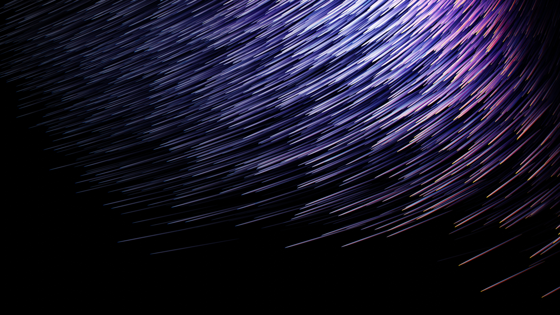 a black background with a purple and blue pattern