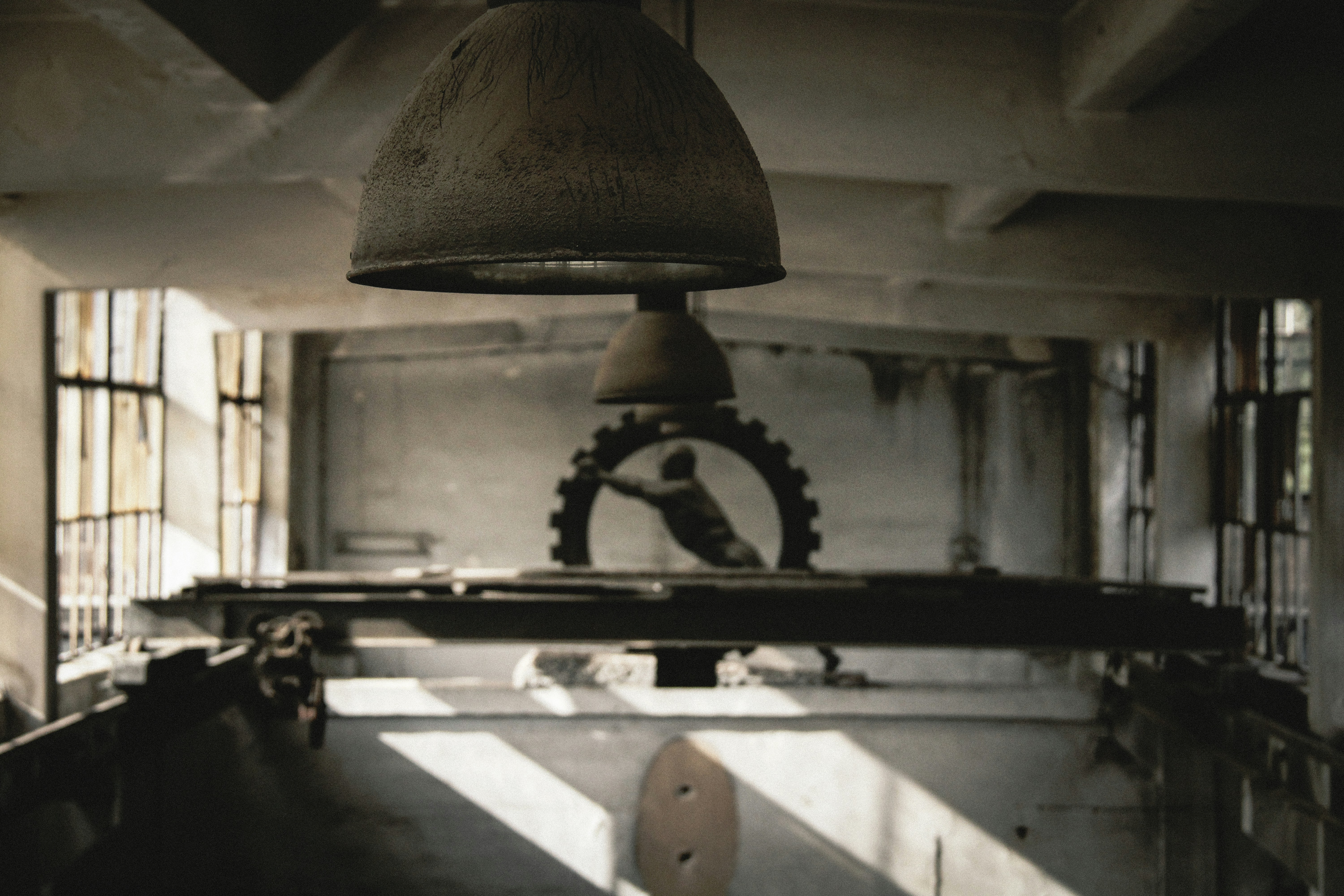 Industrial lighting setup