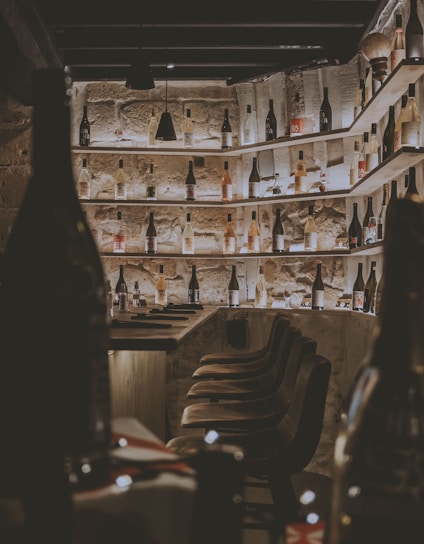 A cozy wine club atmosphere with elegant decor.