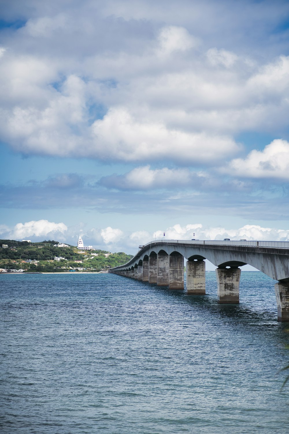 a large bridge over a large body of water