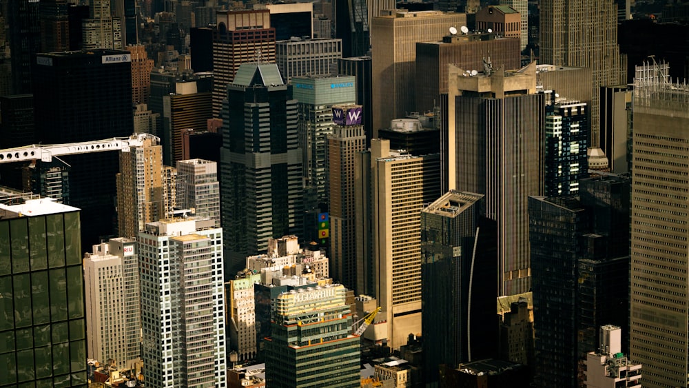 a view of a city from the top of a skyscraper