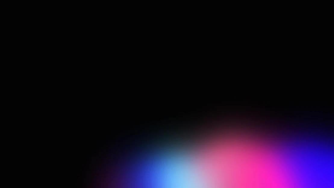 Glowing mint and violet neon card with sleek rounded edges on a dark gradient background