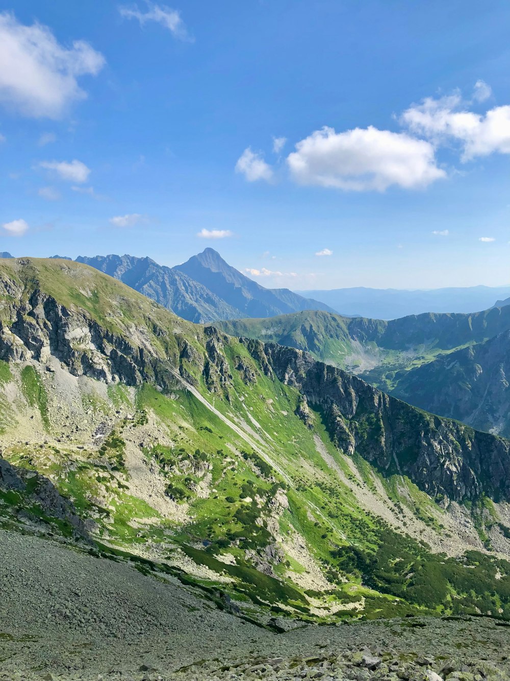 a view of the mountains from a high point of view