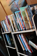 Gallery shot showcasing several Novacula books arranged neatly on a sleek, modern shelf