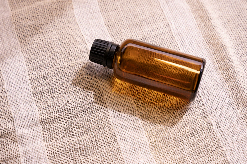 Amber glass dropper bottles