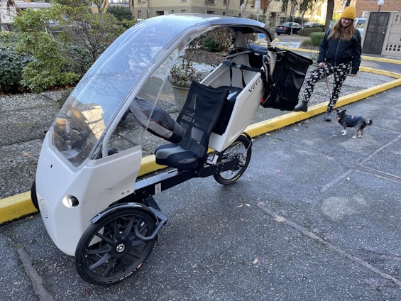 A solar electric tricycle designed for specially abled individuals.