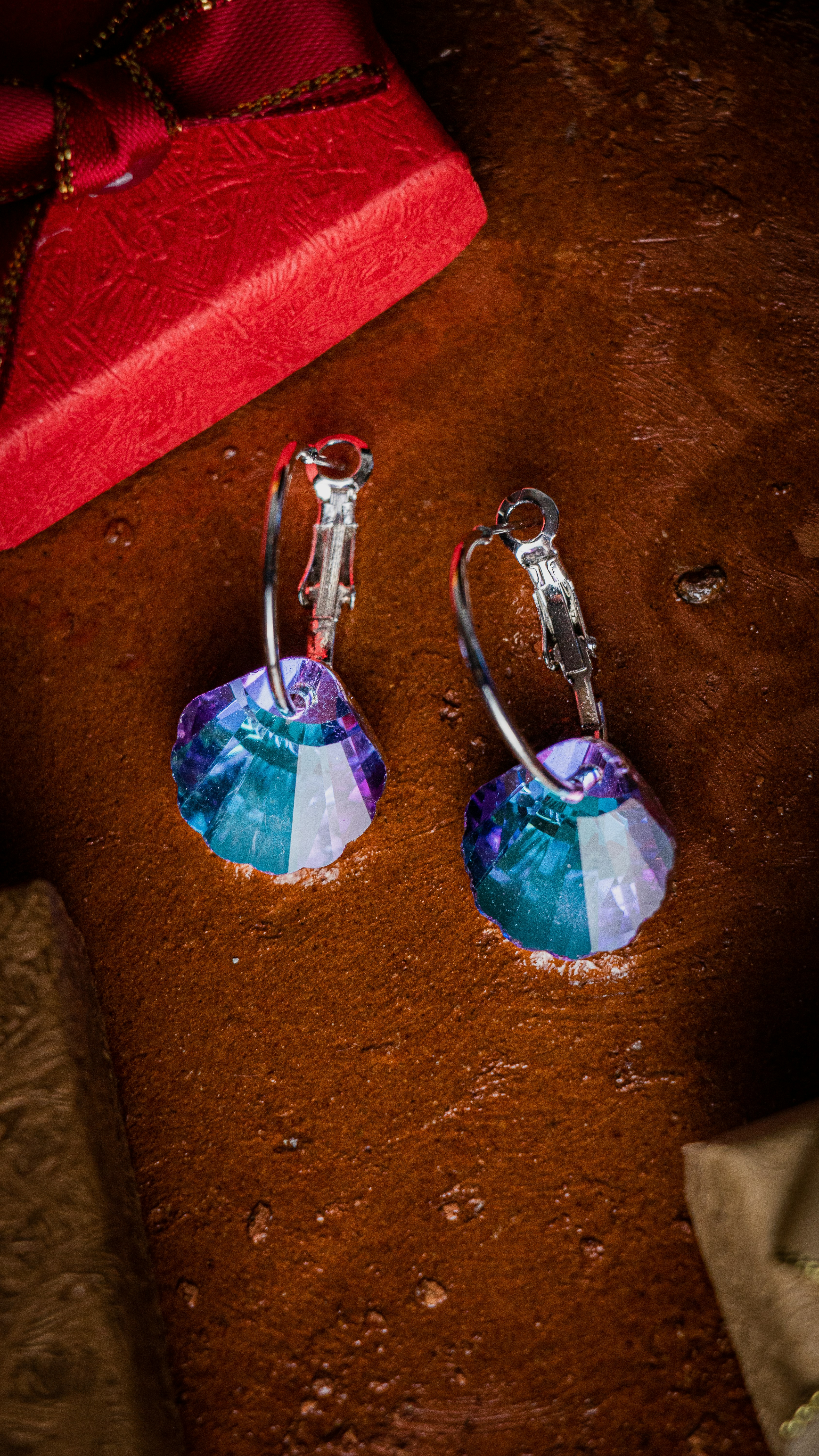 Iridescent Geometric Earrings