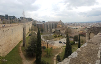 A scenic view of Toledo’s ancient city walls from a nearby hill.