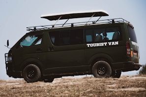 a van with a roof rack and a roof top