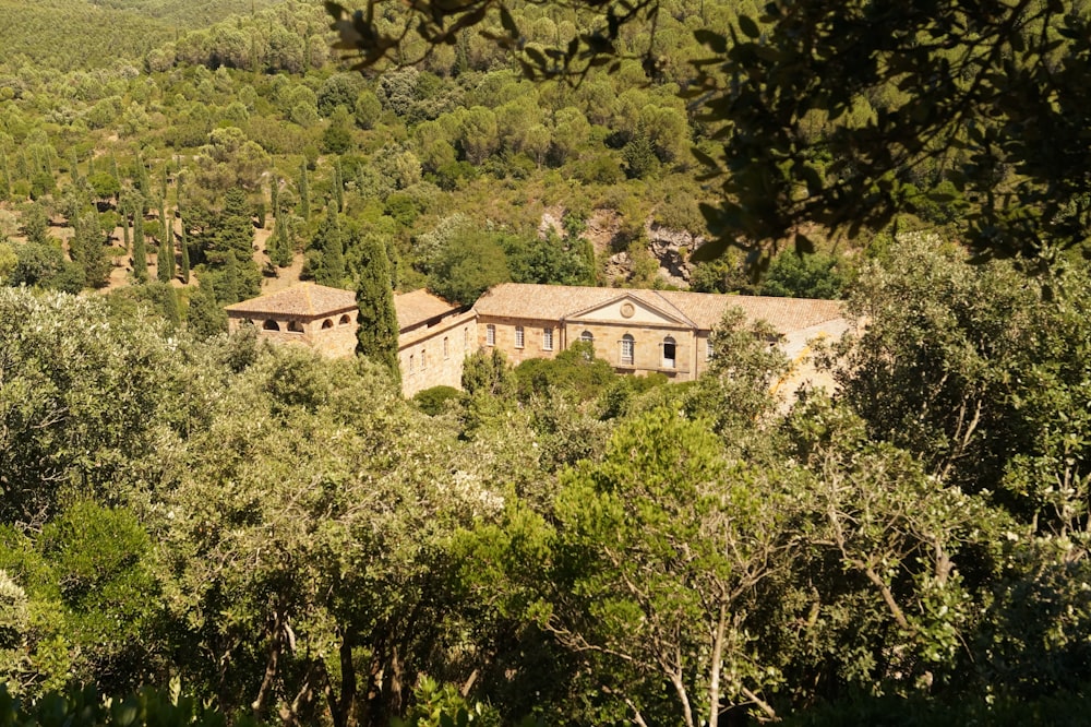 Una casa nel mezzo di una foresta