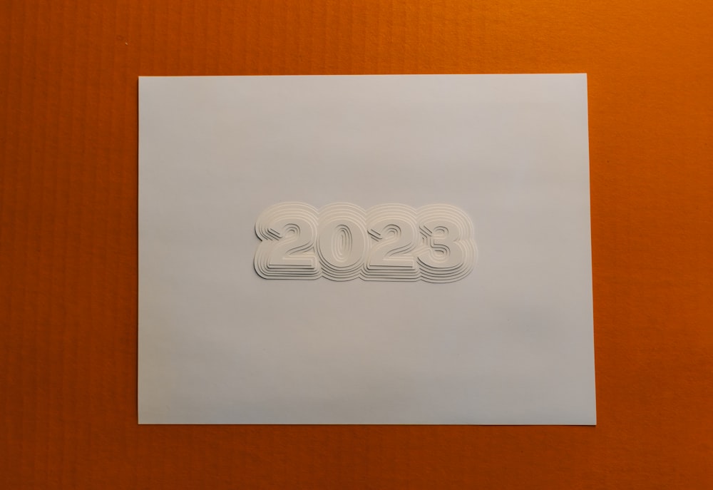 a piece of paper with the number 205 on it