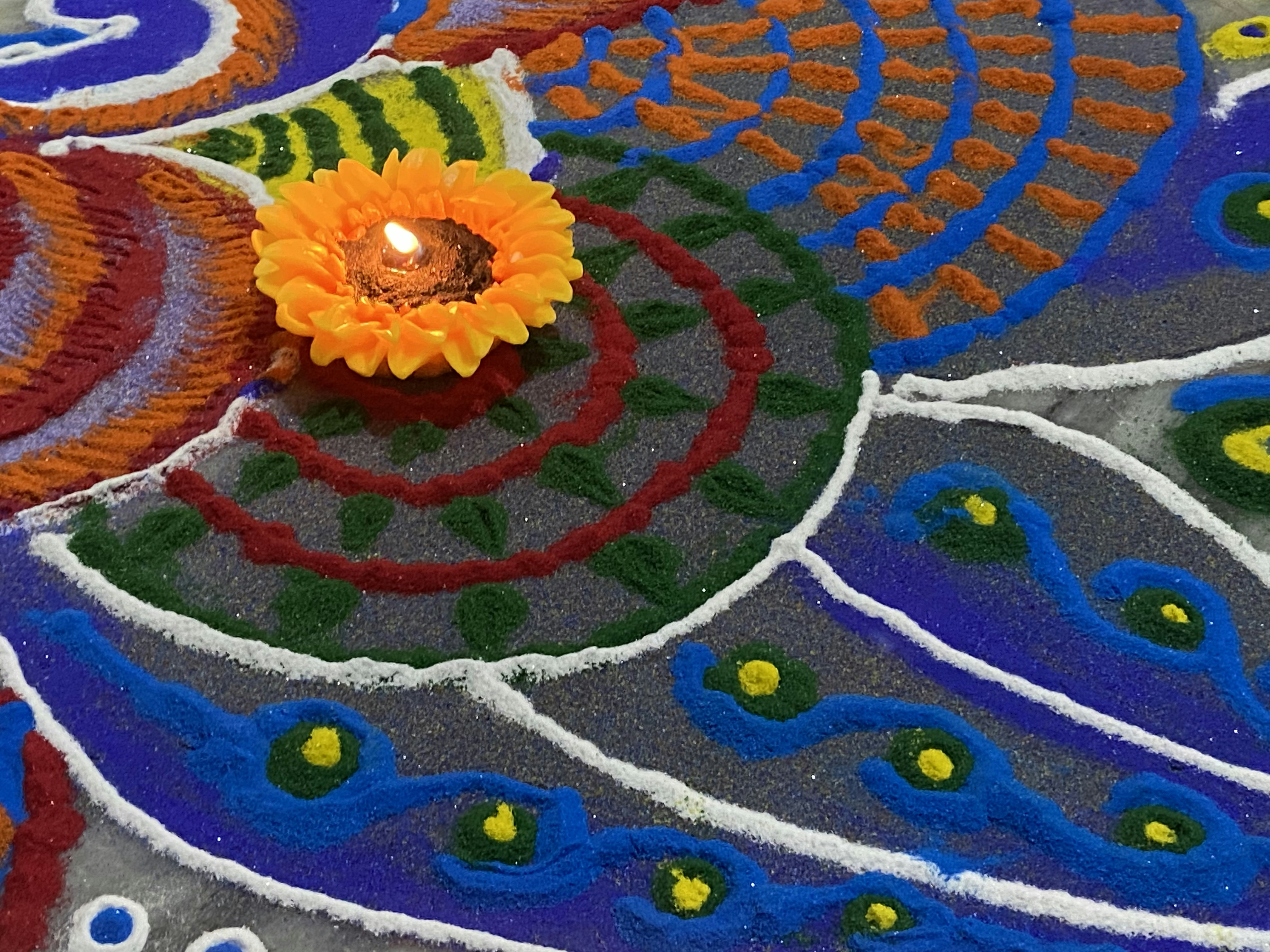 Thumbnail: Vibrant mandala art perfect for an art collector's home
