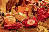 An elegant arrangement of gift items perfect for celebrations.