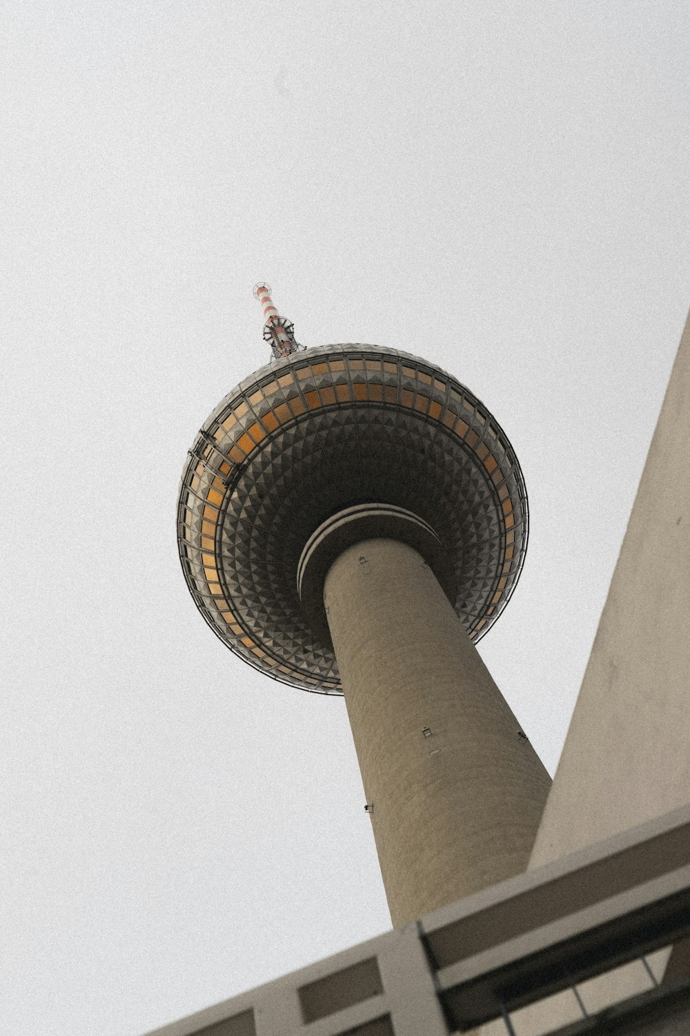 a tall tower with a sky background