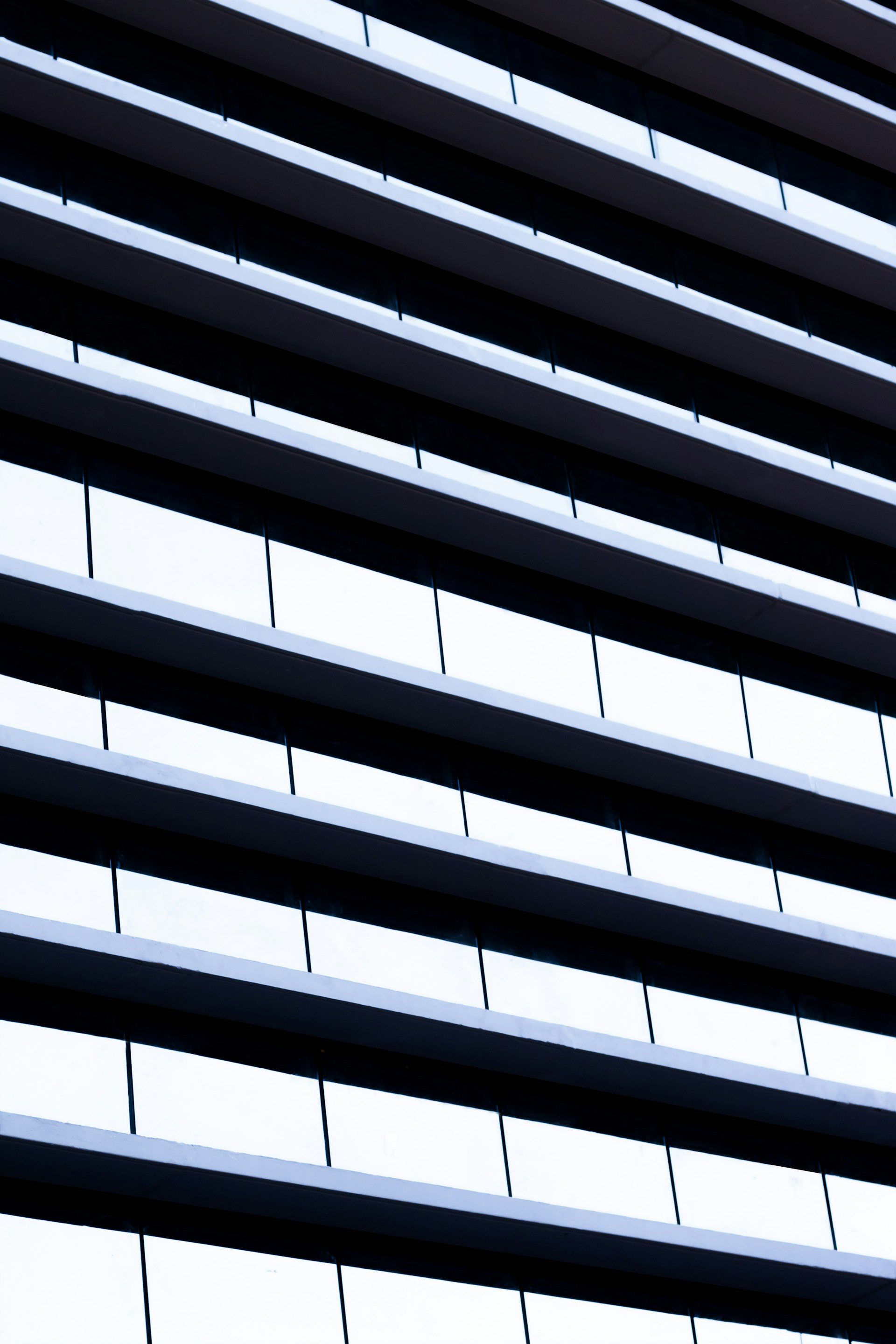 a close up of a building with many windows