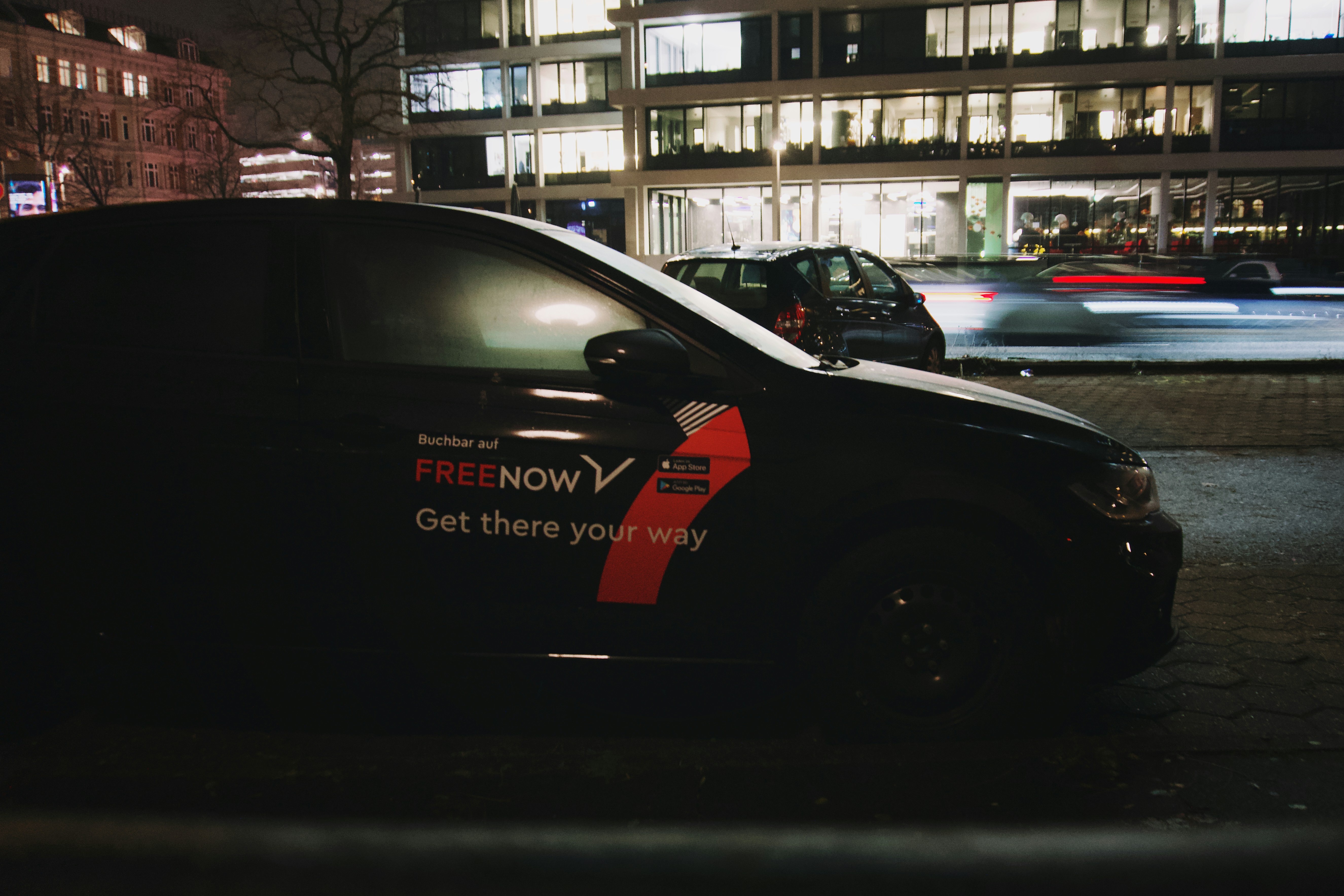 a car that is sitting in the street