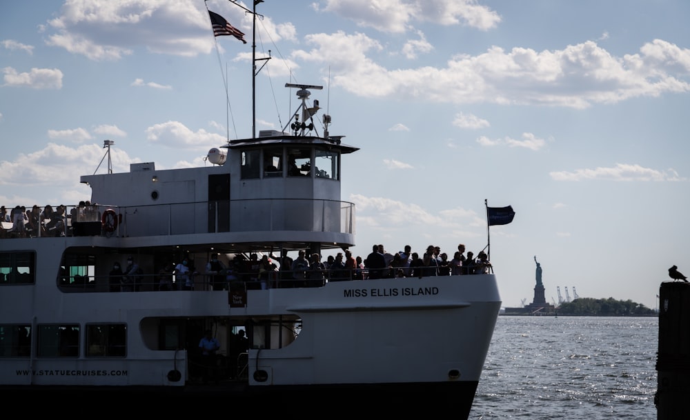 a large boat with a lot of people on it