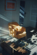 A cozy living room with smart lighting and a secure smart lock visible on the front door.
