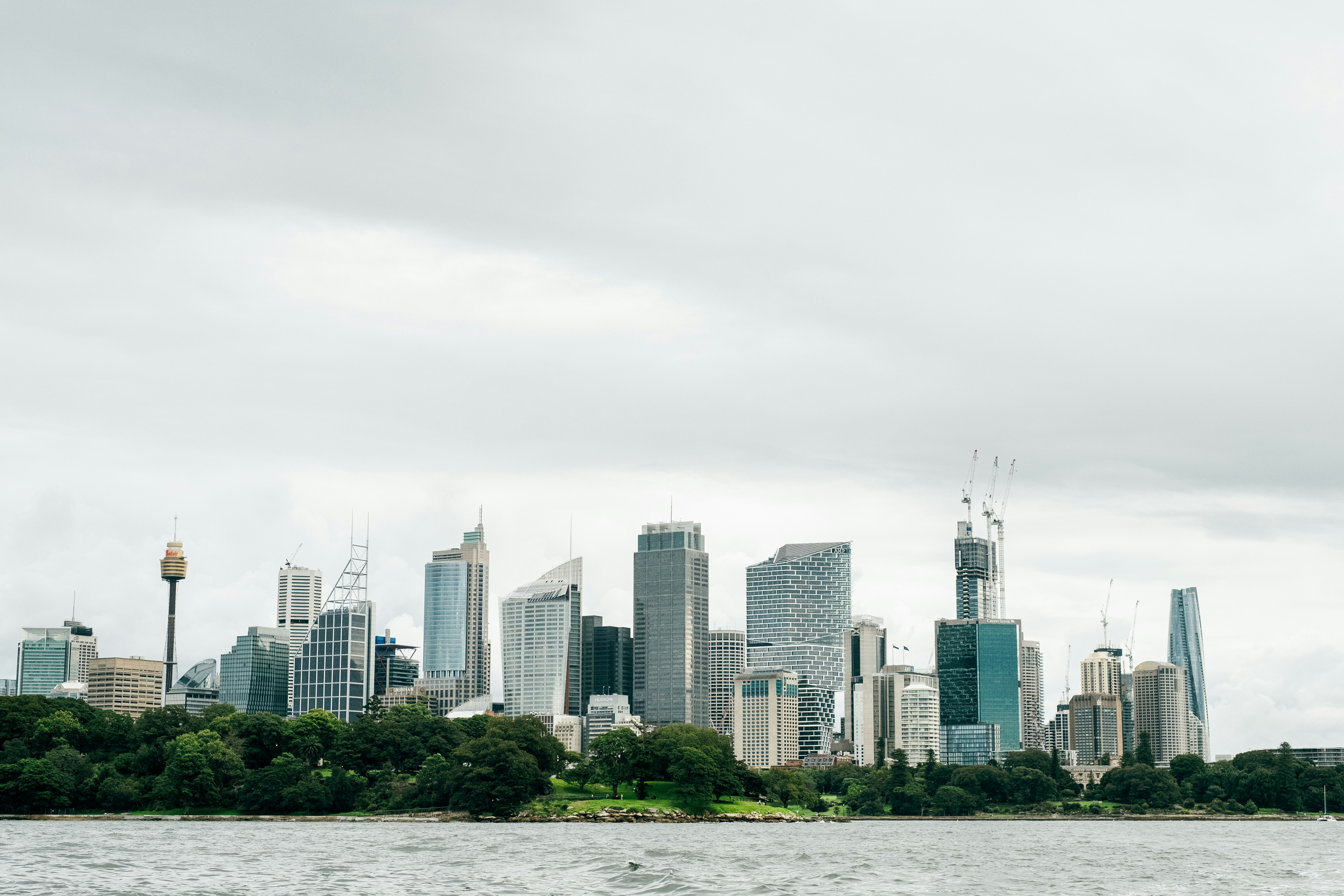 a view of a city from the water