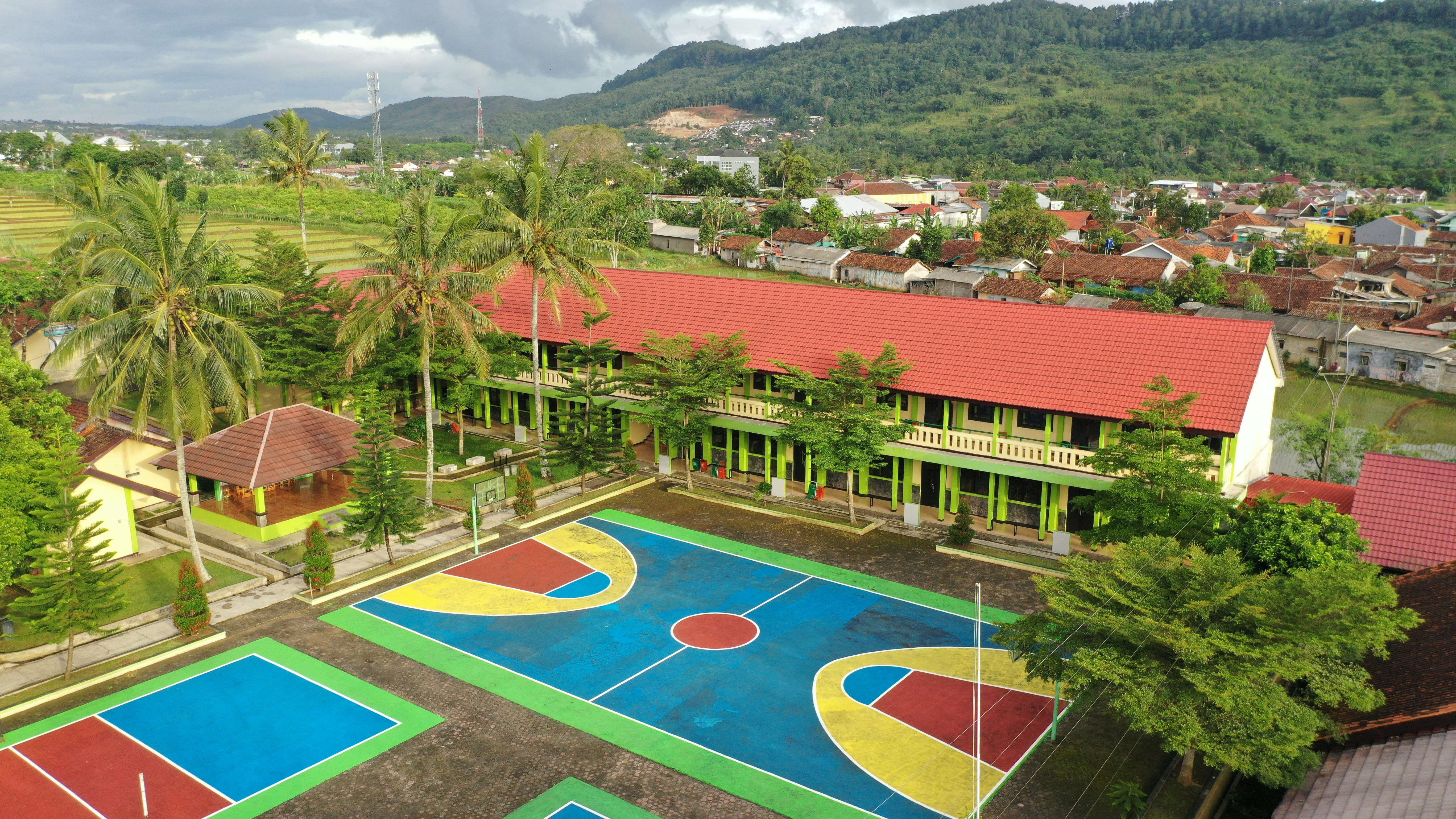 Main ceremonial field (Basketball court and volleyball court)